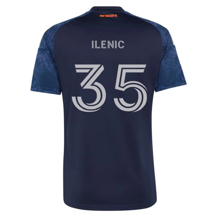 Danxen Kinderen Mitja Ilenic #35 Diep Blauw Wit Uitshirt Uittenue 2026/27 T-Shirt