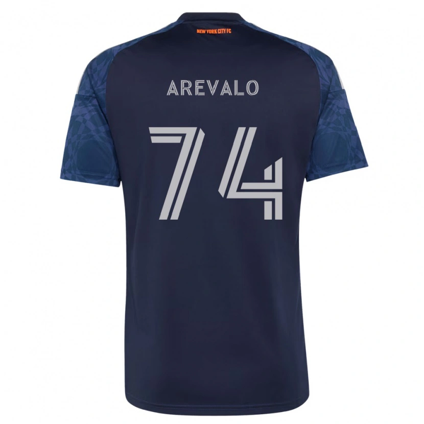 Danxen Kinderen Ronny Arévalo #74 Diep Blauw Wit Uitshirt Uittenue 2026/27 T-Shirt