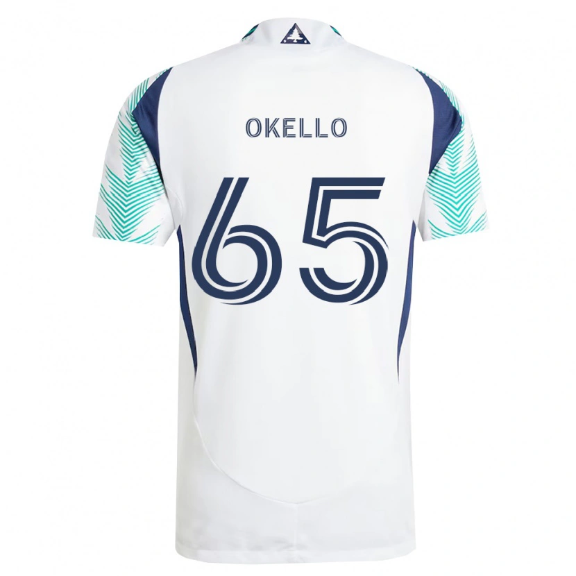 Danxen Kinderen Noble Okello #65 Wit Marineblauw Lichtgroen Uitshirt Uittenue 2026/27 T-Shirt