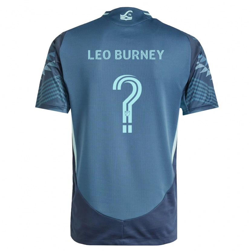 Danxen Kinderen Leo Burney #0 Marineblauw Groen Uitshirt Uittenue 2026/27 T-Shirt