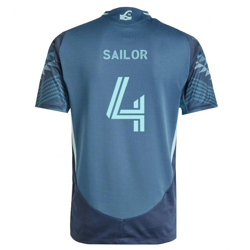 Danxen Kinderen Ryan Sailor #4 Marineblauw Groen Uitshirt Uittenue 2026/27 T-Shirt