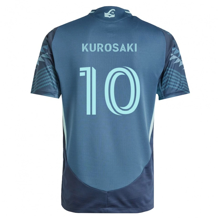 Danxen Kinderen Yuuka Kurosaki #10 Marineblauw Groen Uitshirt Uittenue 2026/27 T-Shirt