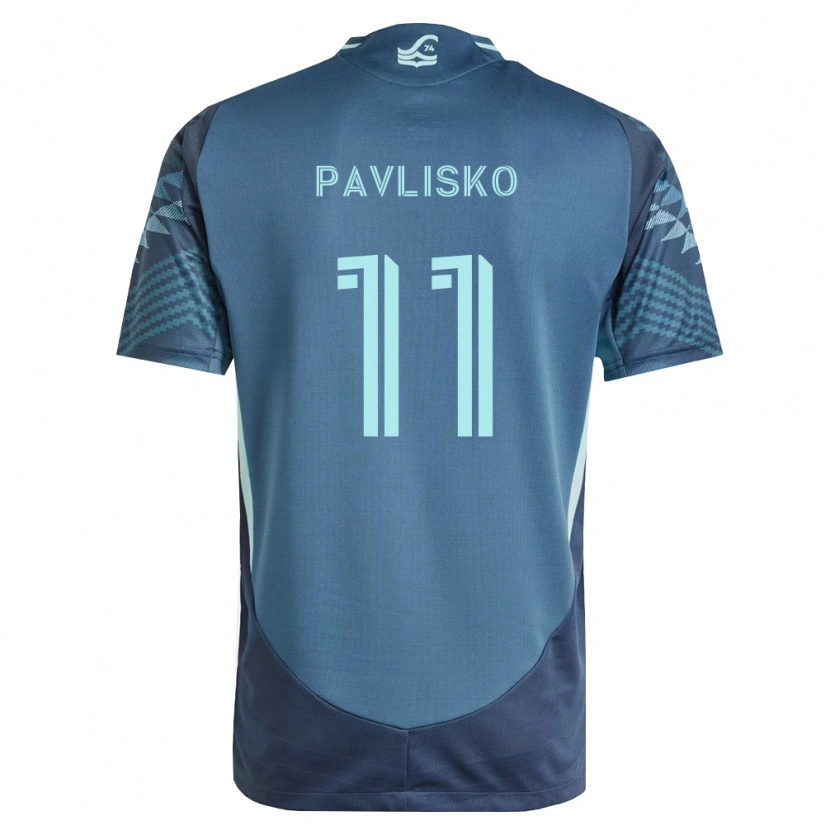 Danxen Kinderen Kirsten Pavlisko #11 Marineblauw Groen Uitshirt Uittenue 2026/27 T-Shirt