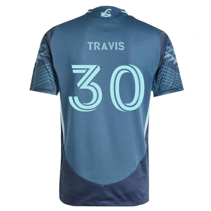 Danxen Kinderen Riley Travis #30 Marineblauw Groen Uitshirt Uittenue 2026/27 T-Shirt