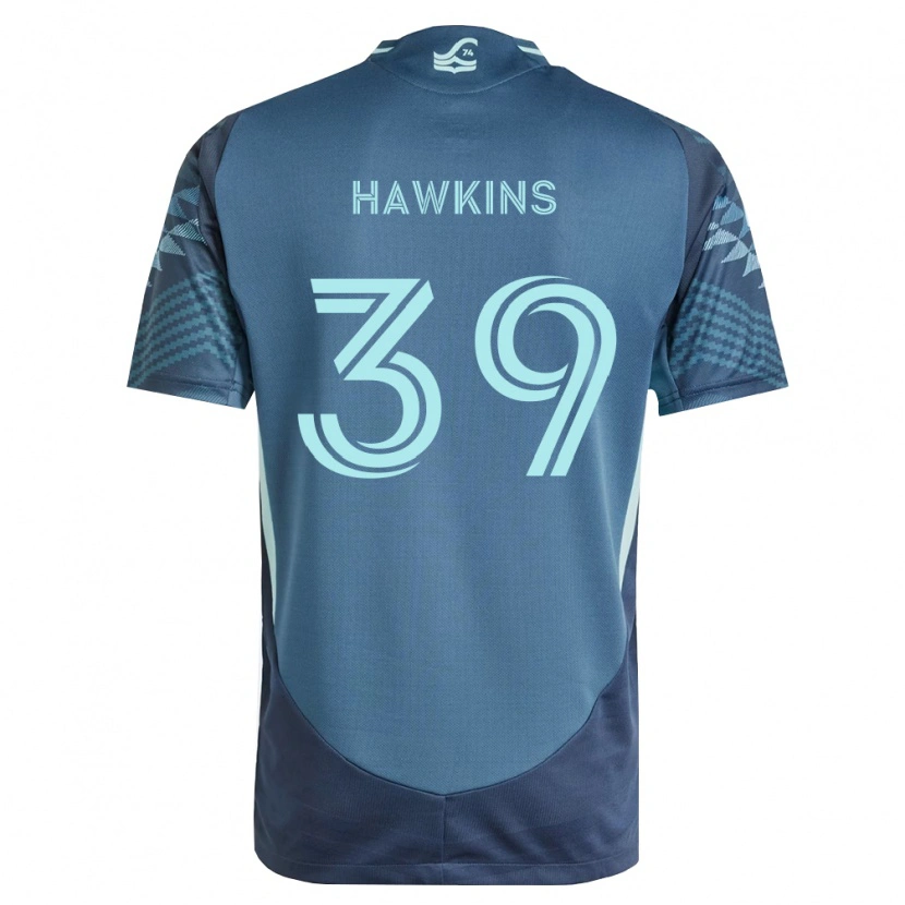 Danxen Kinderen Stuart Hawkins #39 Marineblauw Groen Uitshirt Uittenue 2026/27 T-Shirt