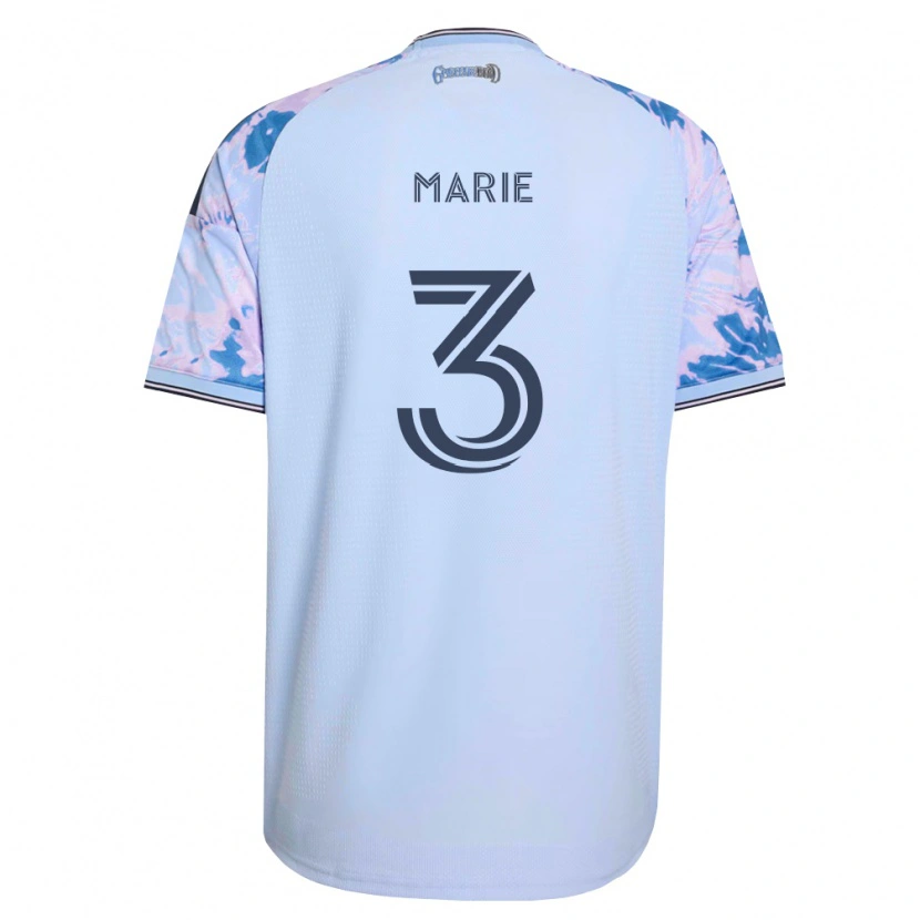 Danxen Kinderen Paul Marie #3 Koninklijk Blauw Wit Zwart Uitshirt Uittenue 2026/27 T-Shirt
