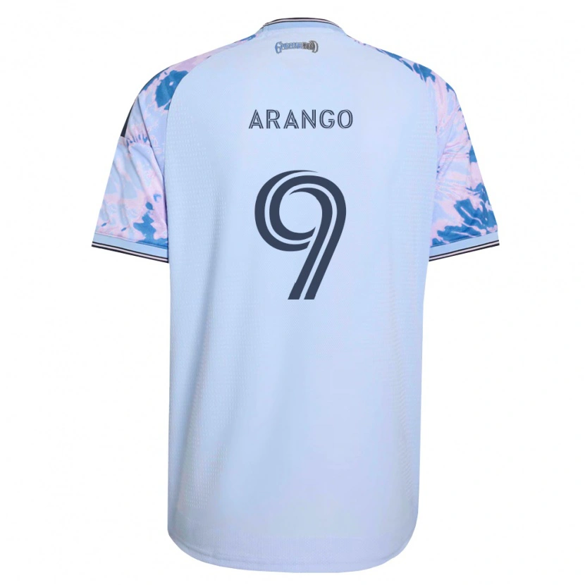 Danxen Kinderen Cristian Arango #9 Koninklijk Blauw Wit Zwart Uitshirt Uittenue 2026/27 T-Shirt