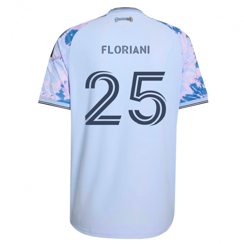 Danxen Kinderen Max Floriani #25 Koninklijk Blauw Wit Zwart Uitshirt Uittenue 2026/27 T-Shirt