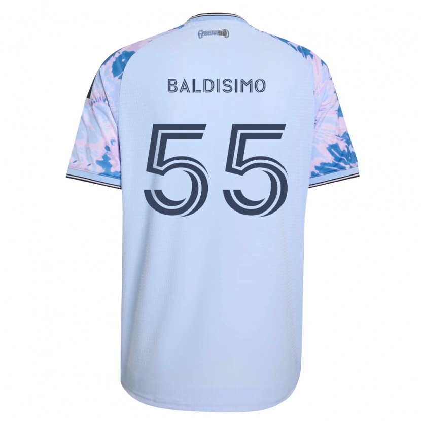 Danxen Kinderen Michael Baldisimo #55 Koninklijk Blauw Wit Zwart Uitshirt Uittenue 2026/27 T-Shirt