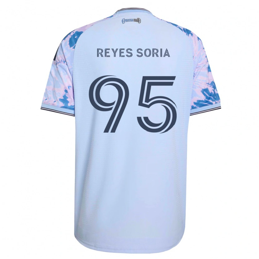 Danxen Kinderen Randhu Reyes Soria #95 Koninklijk Blauw Wit Zwart Uitshirt Uittenue 2026/27 T-Shirt