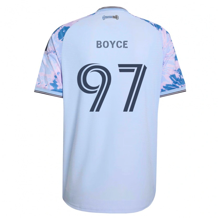 Danxen Kinderen Warren Boyce #97 Koninklijk Blauw Wit Zwart Uitshirt Uittenue 2026/27 T-Shirt