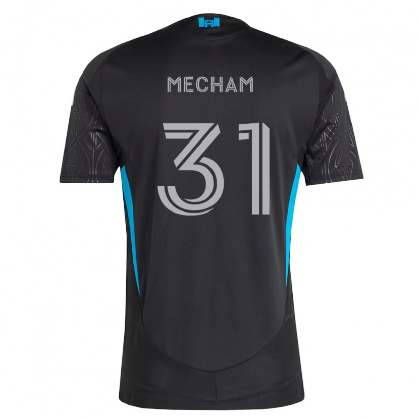 Danxen Kinderen Jake Mecham #31 Zwart Wit Hemelsblauw Uitshirt Uittenue 2026/27 T-Shirt