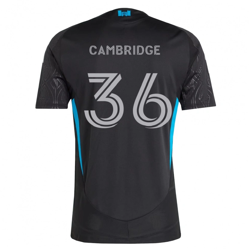 Danxen Kinderen Brandon Cambridge #36 Zwart Wit Hemelsblauw Uitshirt Uittenue 2026/27 T-Shirt