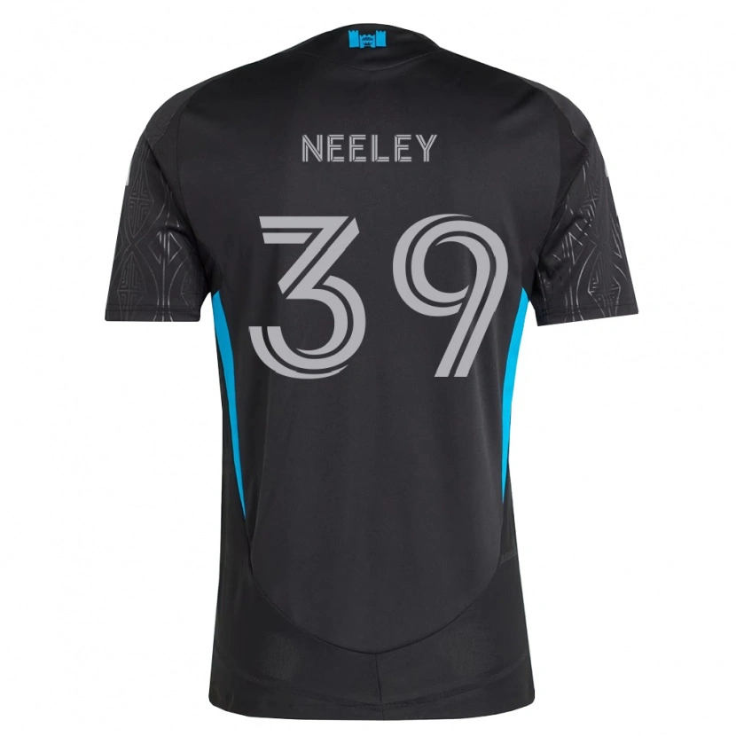 Danxen Kinderen Jack Neeley #39 Zwart Wit Hemelsblauw Uitshirt Uittenue 2026/27 T-Shirt