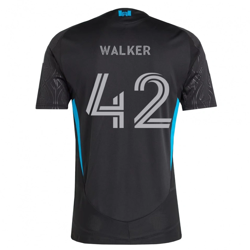 Danxen Kinderen Isaac Walker #42 Zwart Wit Hemelsblauw Uitshirt Uittenue 2026/27 T-Shirt