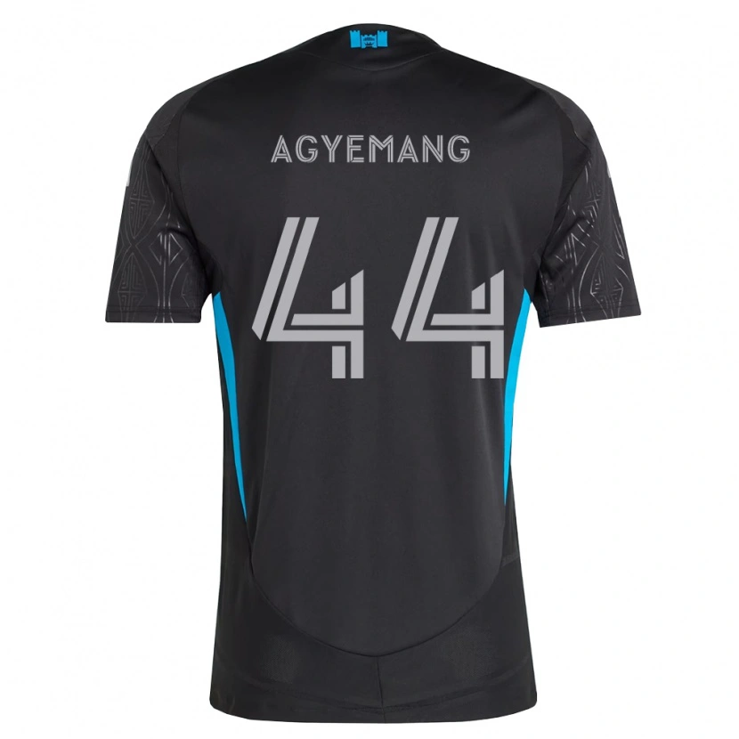 Danxen Kinderen Morrison Agyemang #44 Zwart Wit Hemelsblauw Uitshirt Uittenue 2026/27 T-Shirt