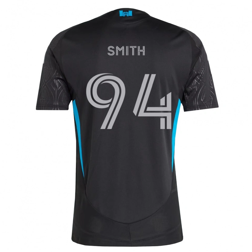 Danxen Kinderen Gavin Smith #94 Zwart Wit Hemelsblauw Uitshirt Uittenue 2026/27 T-Shirt