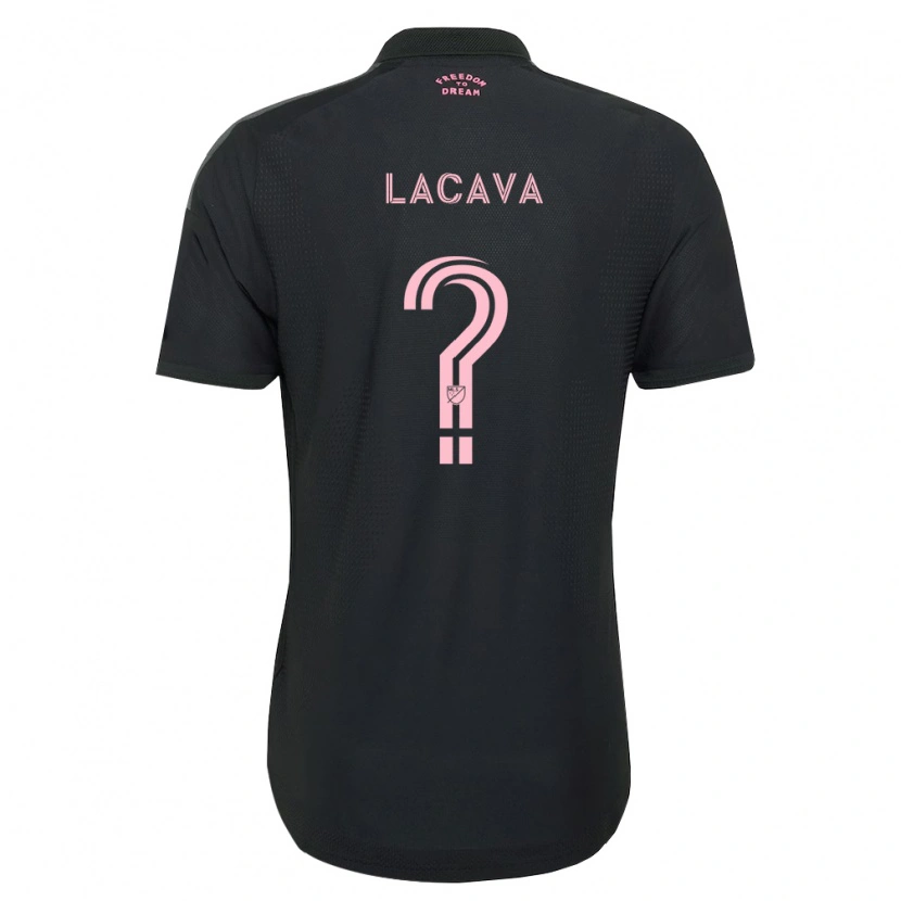 Danxen Kinderen Jake Lacava #0 Roze Zwart Wit Uitshirt Uittenue 2026/27 T-Shirt