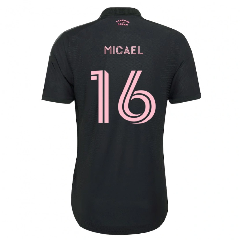 Danxen Kinderen Micael Dos Santos Silva #16 Roze Zwart Wit Uitshirt Uittenue 2026/27 T-Shirt