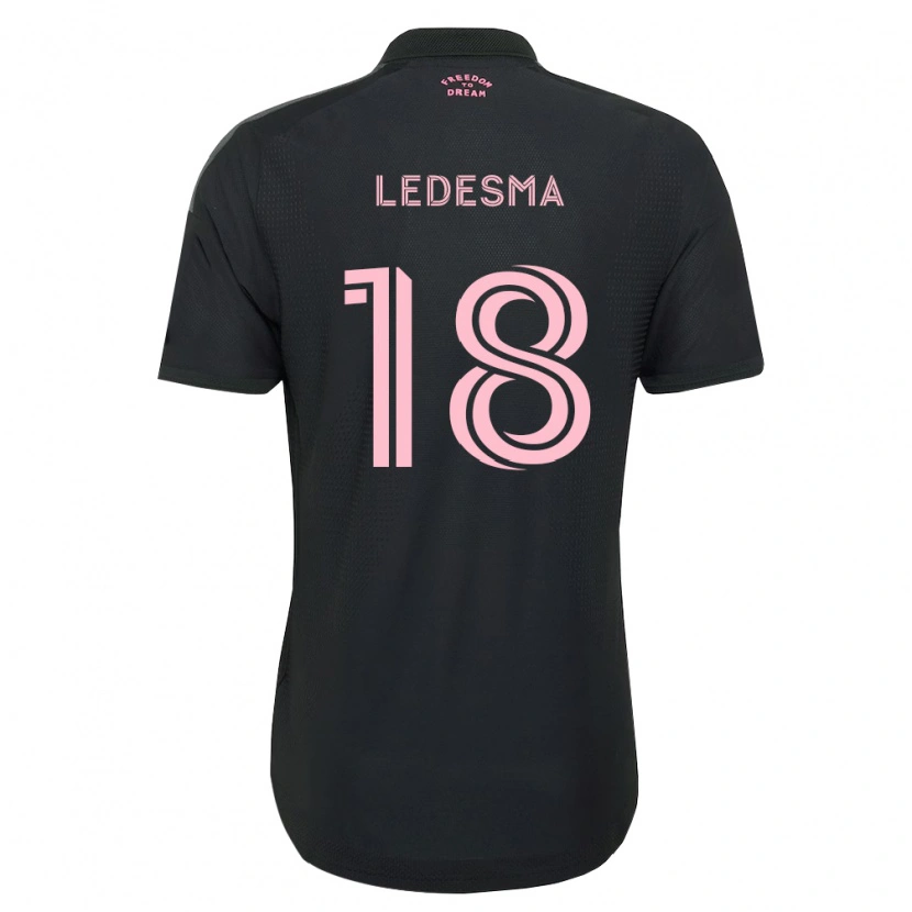 Danxen Kinderen Santiago Ledesma #18 Roze Zwart Wit Uitshirt Uittenue 2026/27 T-Shirt