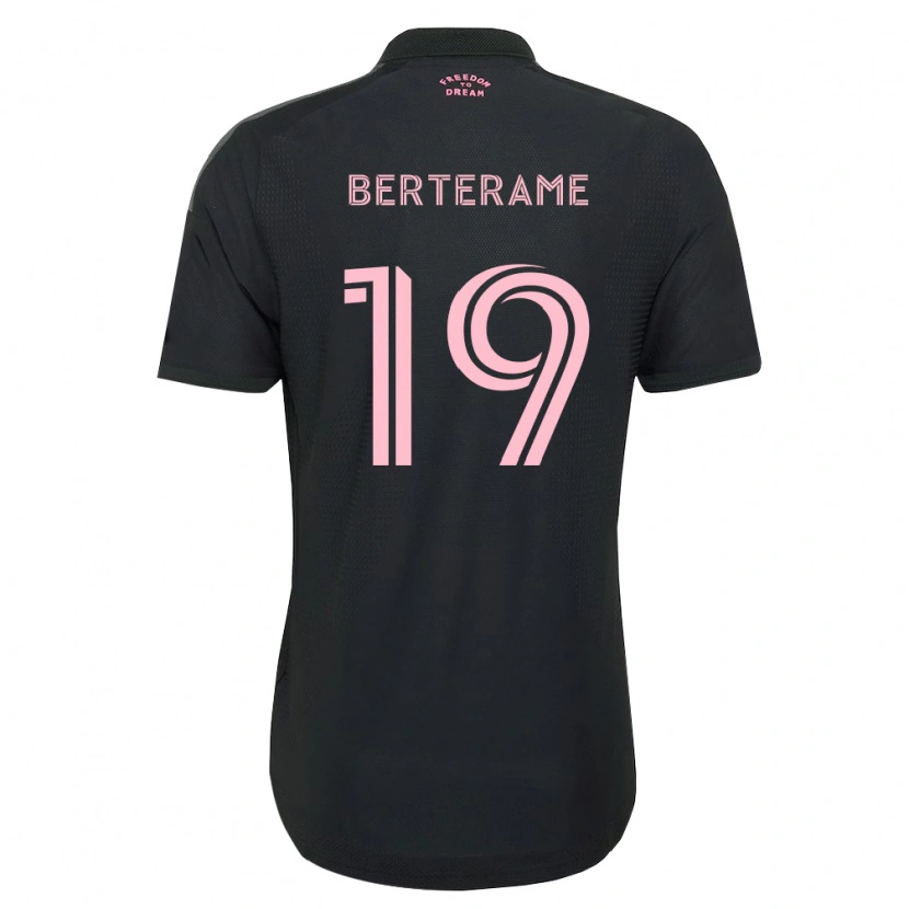 Danxen Kinderen Germán Berterame #19 Roze Zwart Wit Uitshirt Uittenue 2026/27 T-Shirt