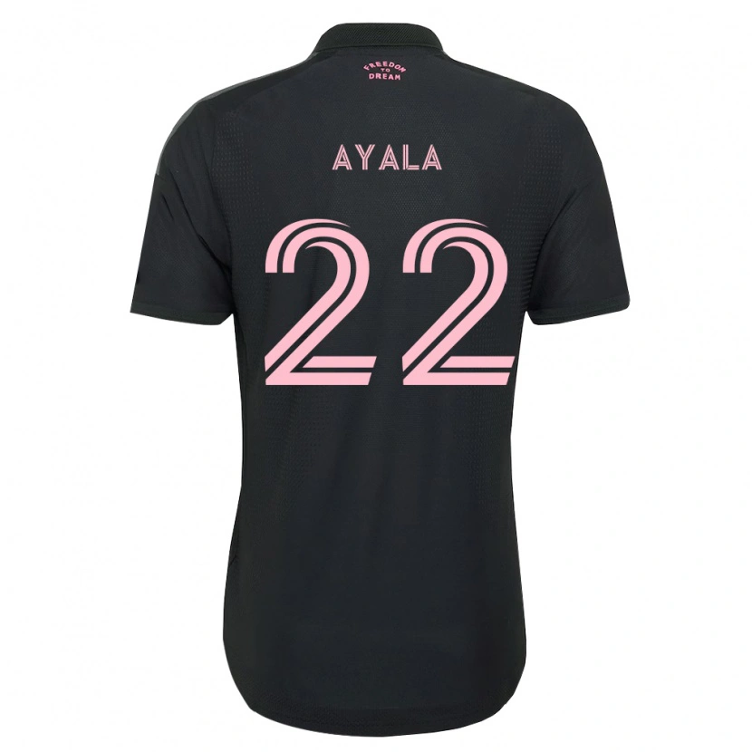 Danxen Kinderen David Ayala #22 Roze Zwart Wit Uitshirt Uittenue 2026/27 T-Shirt