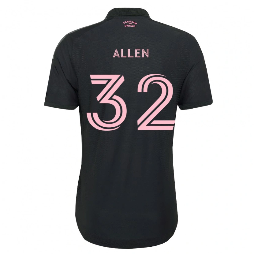 Danxen Kinderen Noah Allen #32 Roze Zwart Wit Uitshirt Uittenue 2026/27 T-Shirt