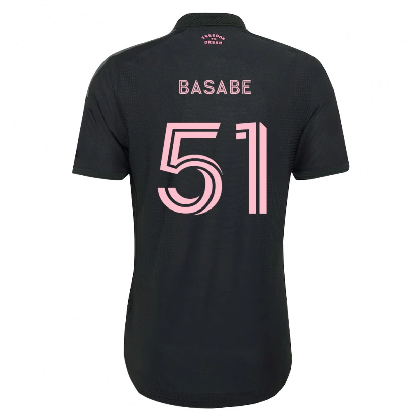 Danxen Kinderen Samuel Basabe #51 Roze Zwart Wit Uitshirt Uittenue 2026/27 T-Shirt