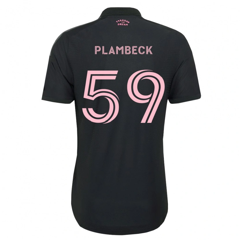 Danxen Kinderen Preston Plambeck #59 Roze Zwart Wit Uitshirt Uittenue 2026/27 T-Shirt