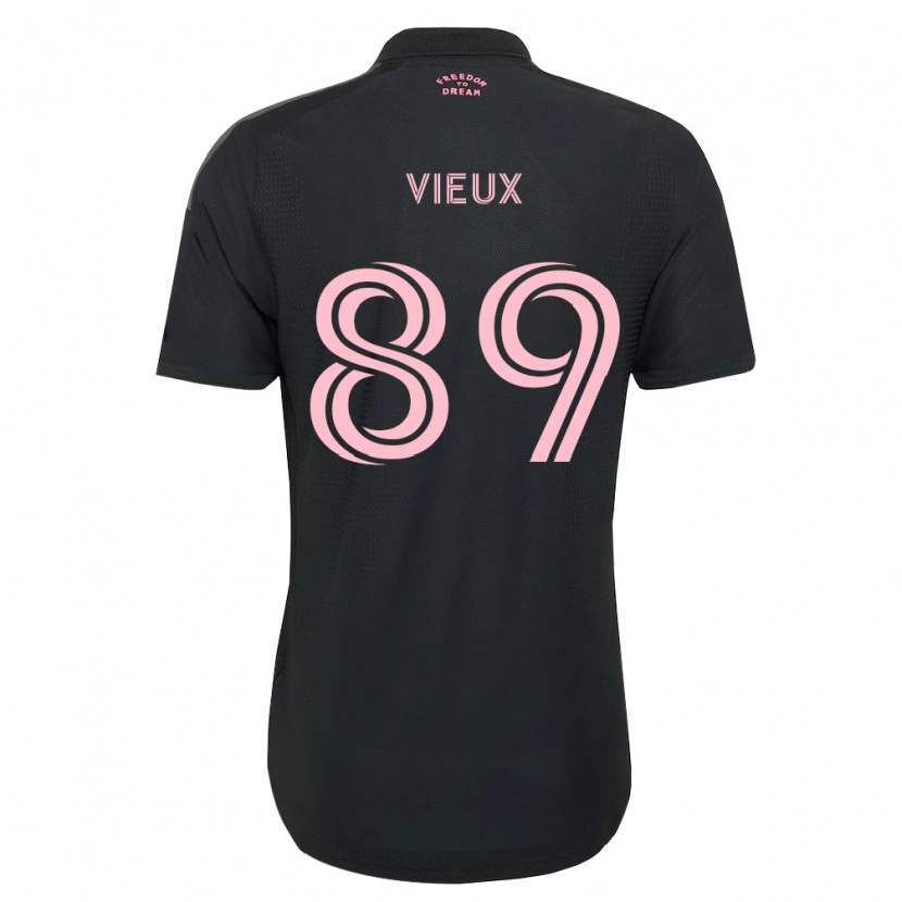 Danxen Kinderen Matthias Vieux #89 Roze Zwart Wit Uitshirt Uittenue 2026/27 T-Shirt