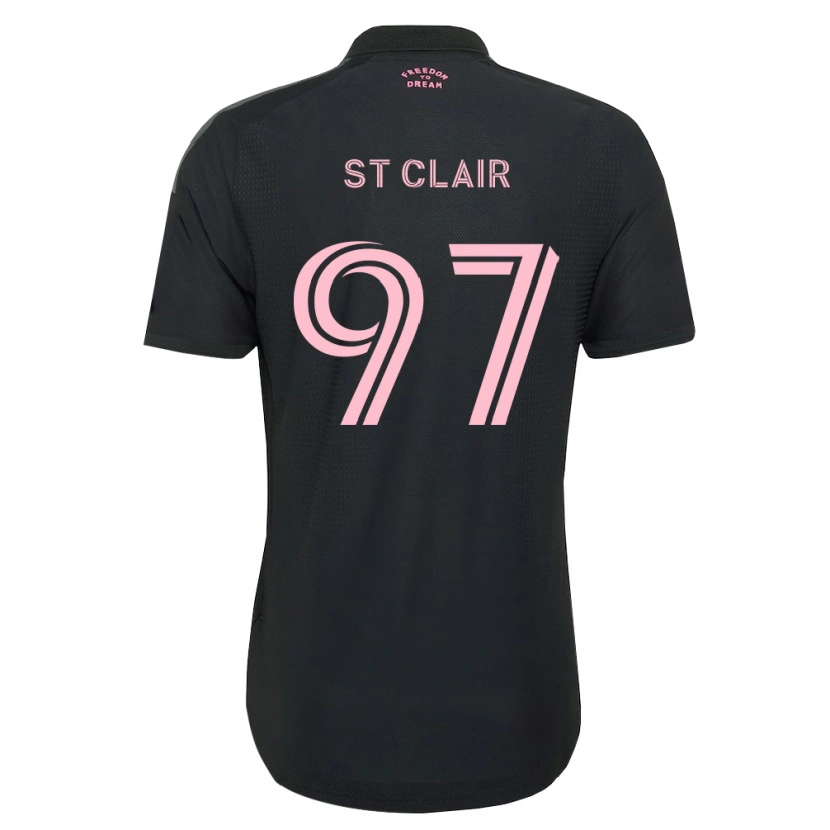 Danxen Kinderen Dayne St. Clair #97 Roze Zwart Wit Uitshirt Uittenue 2026/27 T-Shirt