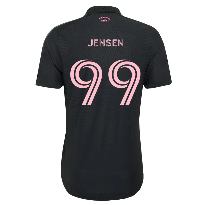 Danxen Kinderen Cole Jensen #99 Roze Zwart Wit Uitshirt Uittenue 2026/27 T-Shirt