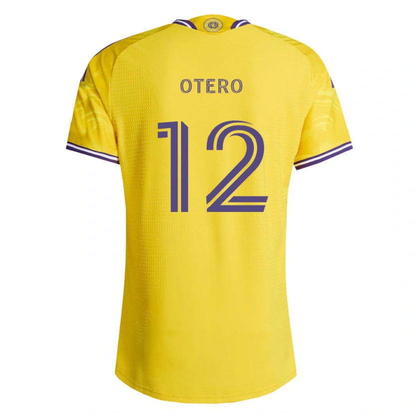Danxen Kinderen Javier Otero #12 Geel Paars Uitshirt Uittenue 2026/27 T-Shirt
