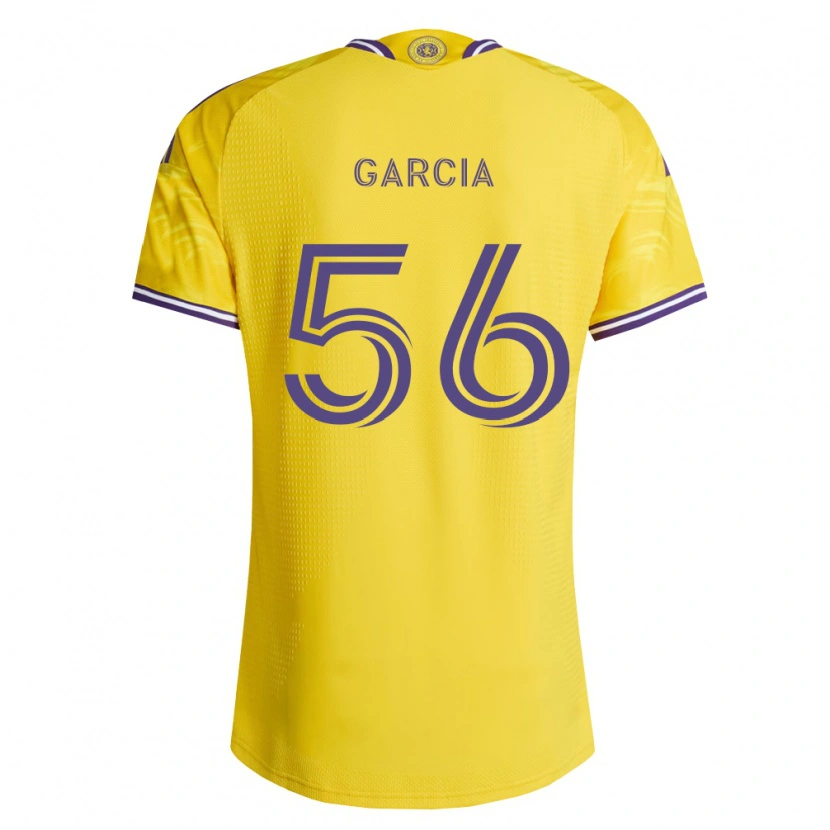 Danxen Kinderen Jakob Garcia #56 Geel Paars Uitshirt Uittenue 2026/27 T-Shirt
