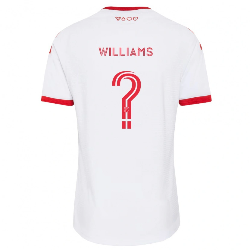 Danxen Kinderen Ty Williams #0 Wit Rood Zwart Uitshirt Uittenue 2026/27 T-Shirt