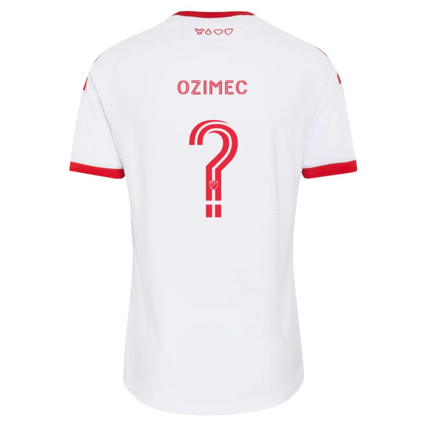 Danxen Kinderen Lucas Ozimec #0 Wit Rood Zwart Uitshirt Uittenue 2026/27 T-Shirt
