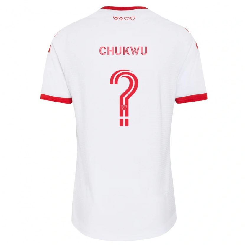Danxen Kinderen Robert Chukwu #0 Wit Rood Zwart Uitshirt Uittenue 2026/27 T-Shirt