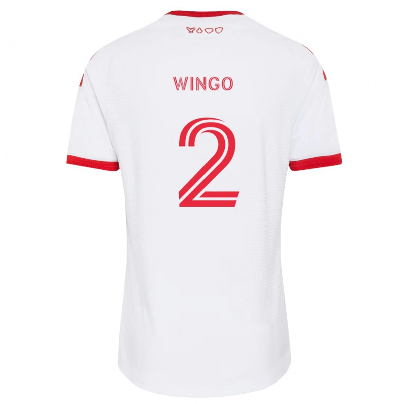 Danxen Kinderen Henry Wingo #2 Wit Rood Zwart Uitshirt Uittenue 2026/27 T-Shirt