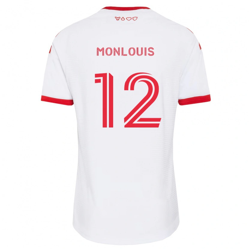 Danxen Kinderen Zane Monlouis #12 Wit Rood Zwart Uitshirt Uittenue 2026/27 T-Shirt