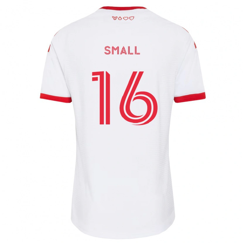 Danxen Kinderen Khaleel Small #16 Wit Rood Zwart Uitshirt Uittenue 2026/27 T-Shirt