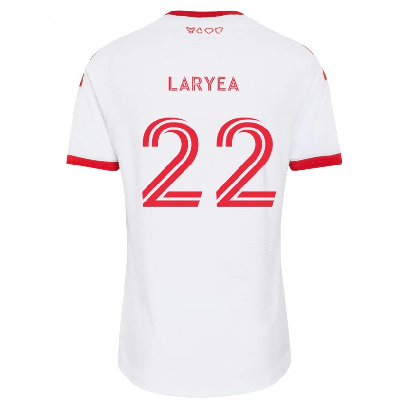 Danxen Kinderen Richie Laryea #22 Wit Rood Zwart Uitshirt Uittenue 2026/27 T-Shirt