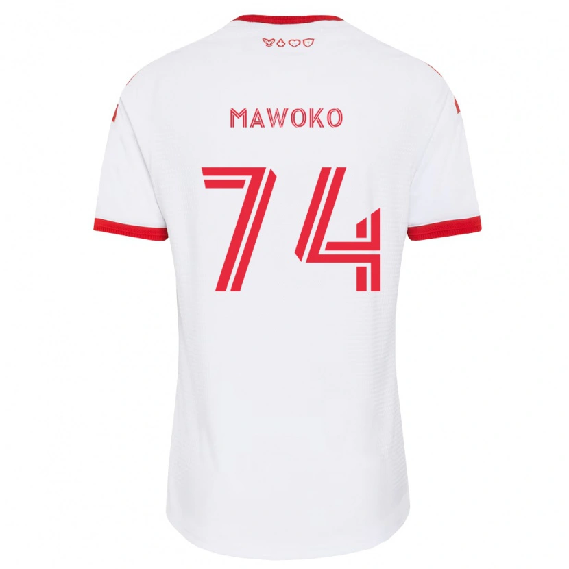 Danxen Kinderen Kundai Mawoko #74 Wit Rood Zwart Uitshirt Uittenue 2026/27 T-Shirt