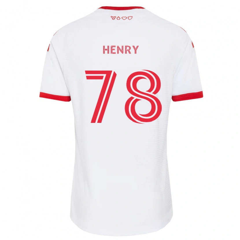 Danxen Kinderen Malik Henry #78 Wit Rood Zwart Uitshirt Uittenue 2026/27 T-Shirt