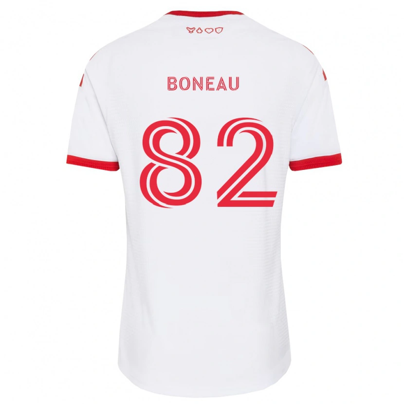 Danxen Kinderen Bryce Boneau #82 Wit Rood Zwart Uitshirt Uittenue 2026/27 T-Shirt
