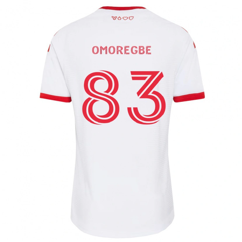 Danxen Kinderen Edwin Omoregbe #83 Wit Rood Zwart Uitshirt Uittenue 2026/27 T-Shirt