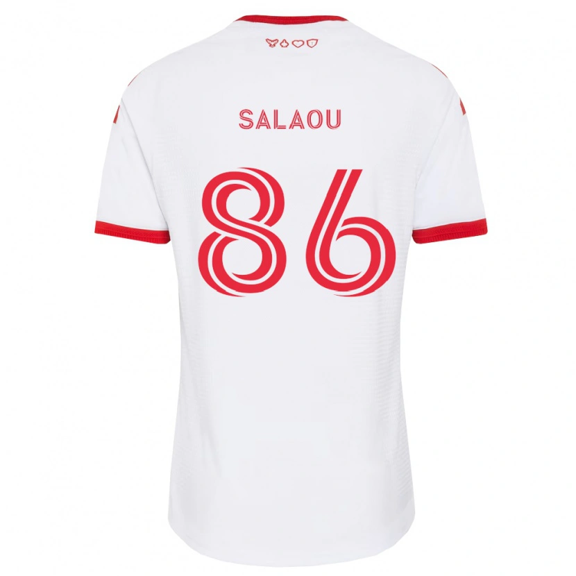 Danxen Kinderen Abundance Salaou #86 Wit Rood Zwart Uitshirt Uittenue 2026/27 T-Shirt