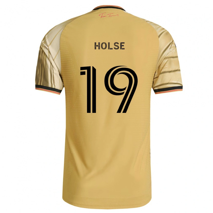 Danxen Kinderen Carlo Holse #19 Bruin Geel Zwart Uitshirt Uittenue 2026/27 T-Shirt