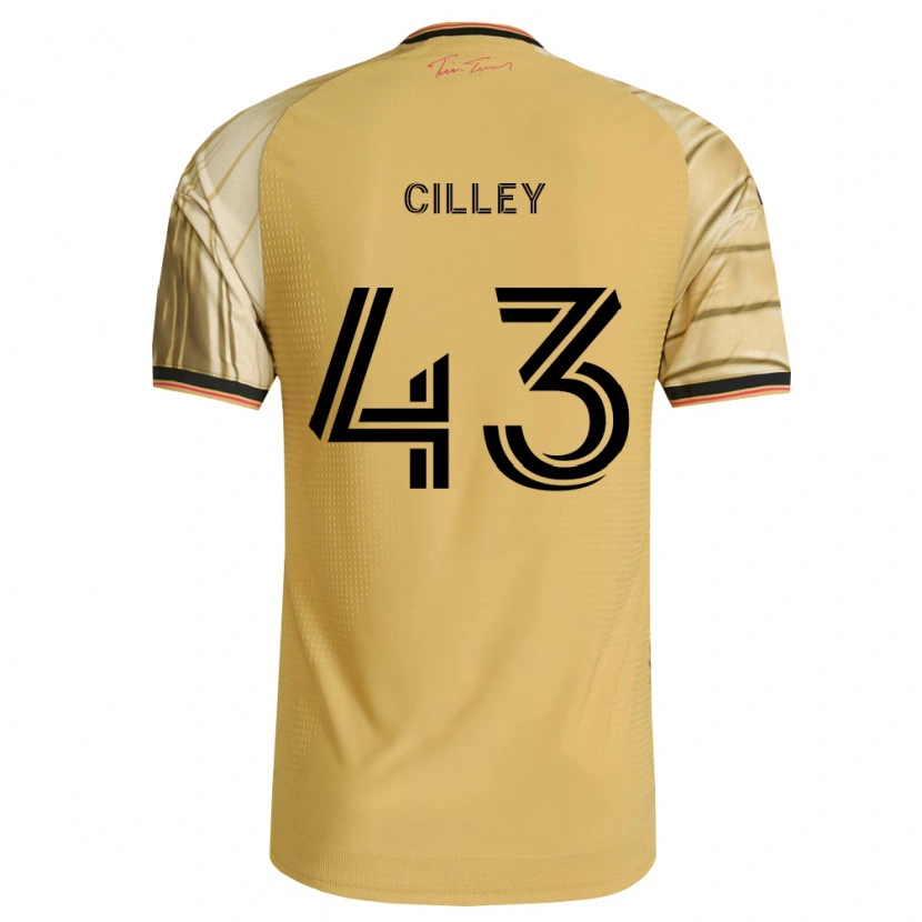 Danxen Kinderen Cam Cilley #43 Bruin Geel Zwart Uitshirt Uittenue 2026/27 T-Shirt