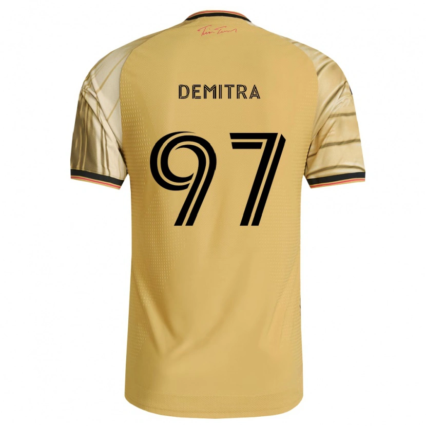 Danxen Kinderen Lucas Demitra #97 Bruin Geel Zwart Uitshirt Uittenue 2026/27 T-Shirt