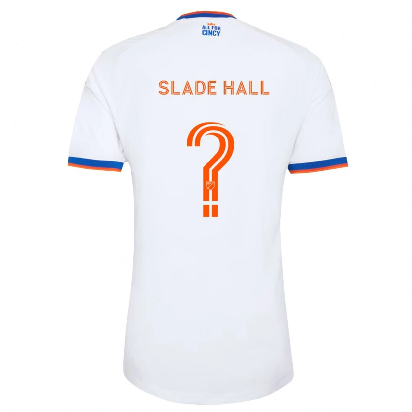 Danxen Kinderen Slade Hall #0 Wit Marineblauw Oranje Uitshirt Uittenue 2026/27 T-Shirt